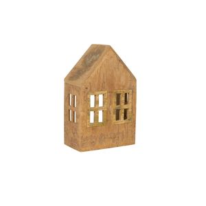 High Selling Hut Shaped Design Wooden Lantern Home Decoration Candle Holder Vintage Design Look Table <b>top</b> Living Room Decor - Product Image 3