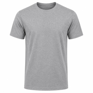 Camiseta de Algodón Personalizada de Corte Regular, Unisex, Cuello Redondo, Básica - Product Image 4