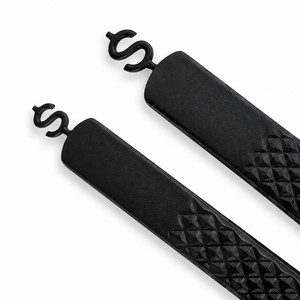 Pinzas de Precisión para Pestañas de Acero Inoxidable con Punta Suave y Agarre de Diamante Negro - Product Image 3