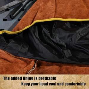 เสื้อผ้าป้องกันการเชื่อมโลหะคุณภาพพรีเมียม ทนทาน ผลิตจากหนังวัวแท้ ผลิตในโรงงาน ปรับแต่งได้ตามต้องการ รองรับ OEM ODM ระดับ B - Product Image 5