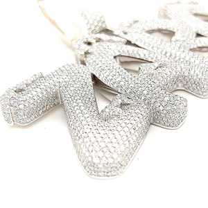 Luxury 925 Sterling <b>Silver</b> Platinum Plated Hip Hop Iced Moissanite <b>Cross</b> Shape Unisex Charm Pendant High Quality Customized - Product Image 2