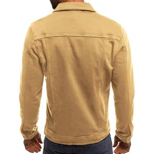 Men Classic Slim Fit <b>Denim</b> Jacket Casual Fashion Jean <b>Coat</b> - Product Image 3