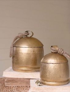 Modern Gold Metal Bell Set Customizable Size Shape Eco-Friendly Handmade <b>Christmas</b> Tree Home Decor Custom Logo OEM/ODM - Product Image 2