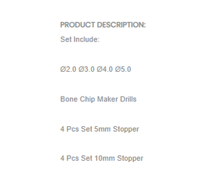 Kit de Extracción Ósea Dental, Juego de Brocas para Extracción de Hueso con 12 Tapones, Instrumentos Quirúrgicos para Implantes, Proveedor con Certificación CE - Product Image 3