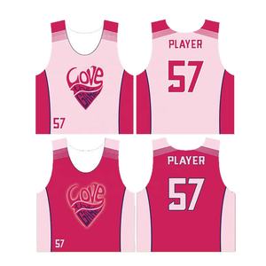 Maillots de lacrosse réversibles personnalisés pour hommes, taille plus, dos nageur, sublimation, maille respirante, 100% polyester, pinnies - Product Image 1