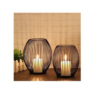 <b>Decorative</b> metal candle lantern crafted for elegant atmosphere enhancement in hospitality <b>spaces</b> and home interiors - Product Image 6