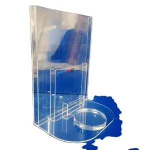 ชั้นวางโชว์อะคริลิคใสสำหรับเคาน์เตอร์ใบปลิวนิตยสารและแผ่นพับ - Product Image 1