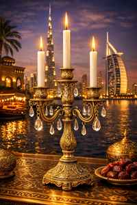 Ensemble de porte-bougies en bois massif de luxe avec dessus en métal doré – Centre de table rustique et moderne pour la décoration de mariage et d'hôtel - Product Image 5