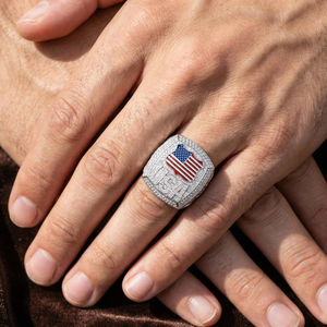 Bague de championnat personnalisée en argent sterling 925 sertie de diamants Moissanite, style hip-hop luxueux pour homme, idéale pour les soirées. - Product Image 2