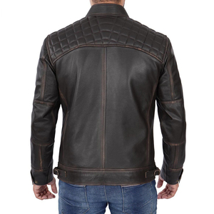 Veste pour homme en cuir, sur mesure, de haute qualité, tendance, à la mode, best-seller, faible MOQ disponible - Product Image 2