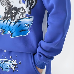 Sudaderas con Capucha para Hombre, 100% Algodón, Conjunto Deportivo, Ropa Casual Urbana, Corte Holgado, Ropa de Invierno, Logotipo Personalizado, Venta al Por Mayor - Product Image 6