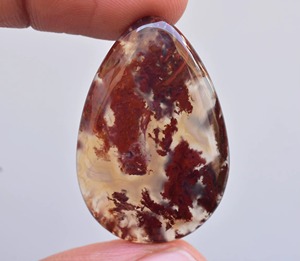 Cabochon en Agate Rouge Mousse en Gros - Cabochon en Agate Rouge Mousse en Vrac - Agate en Vrac - Product Image 1