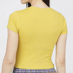 Nueva Camiseta Corta Moderna para Mujer, Diseñada para Uso Casual de Verano, con Tela Suave y Transpirable para Atuendos Diarios, Servicio OEM - Product Image 3