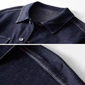 Nouvelle arrivée, veste en toile denim sur mesure pour hommes, streetwear d'hiver, respirante, avec logo avant réglable, prix de gros - Product Image 4
