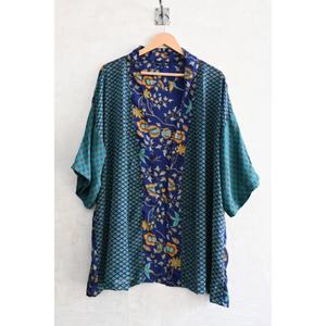 Robe Kimono en Soie pour Femme, Faite à la Main, Longue, Imprimée, Sexy, Robe de Nuit de Mariée, Vêtement de Détente Doux et Luxueux - Product Image 1