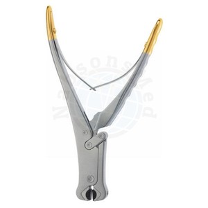 เครื่องตัดลวดและหมุดทังสเตนคาร์ไบด์ TC แบบ OEM สำหรับศัลยกรรมกระดูกและข้อ แบบสองระบบ ด้ามจับสีทอง สำหรับตัดลวด K-Wire และหมุด Steinmann - Product Image 3