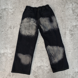 Survêtement délavé au soleil, teint et déchiré, avec patchwork, sweat à capuche en coton épais de qualité supérieure, coupe oversize unisexe, style streetwear - Product Image 6