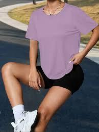 เสื้อยืดวิ่งสำหรับผู้หญิง แห้งเร็ว ระบายอากาศได้ดี ซับเหงื่อ เหมาะสำหรับออกกำลังกายและเล่นกีฬา - Product Image 4