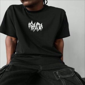 T-shirt oversize en coton 100% pour homme, style streetwear, tissu éponge, poids lourd, épaules tombantes, impression personnalisée, haute qualité, séchage rapide - Product Image 2