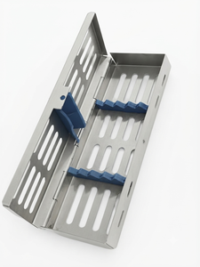 Support de stérilisation pour instruments chirurgicaux 7x2,5 pouces en acier inoxydable allemand certifié CE Classe I à usage manuel - Product Image 6