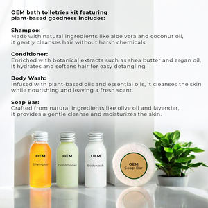 OEM Malasia Baño Artículos de tocador Hotel Ingredientes naturales - Product Image 3