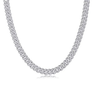 Cadena de tenis de diamantes de oro blanco de 18k de calidad premium para hombres y mujeres, diamantes disponibles a un precio razonable. - Product Image 3