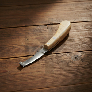Cuchillo Quirúrgico Veterinario Reutilizable de Alta Calidad para Pezuñas, Herramientas Pequeñas de Herrador para Uso Hospitalario, Cuchillo de Bucle para Pezuñas de Caballo con Mango de Madera, Set - Product Image 5