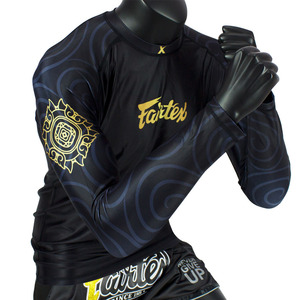 Quick Dry Long Sleeve Rash Guard <b>Compression</b> Wear Stretch Training <b>Shirt</b> for MMA BJJ Wrestling and Gym Activities - Product Image 3