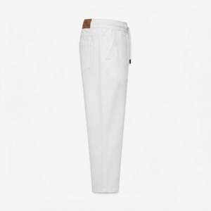 Pantalones Vaqueros de Mezclilla de Algodón Blancos para Hombre, Corte Recto, Estilo Casual de Verano, Transpirables y Ligeros - Product Image 3