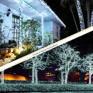 Luci Natalizie Bianche a 300 LED Certificate UL, 35m per Interni ed Esterni, 8 Modalità, con Spina a Collegamento Continuo - Product Image 3