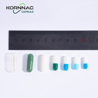 Capsules vides personnalisées de qualité pharmaceutique Kornnac, fabriquées en Chine, tailles 000-5, impression circulaire, pour compléments alimentaires et médicaments