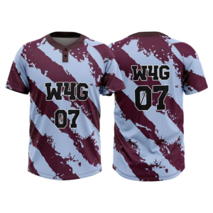 New High Quality Baseball Jersey Men's Short Sleeve Sublimated Print Moisture Wicking 100% <b>Polyester</b> Striped Design Regular Fit - Product Image 1