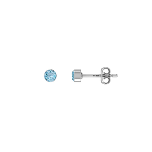 925 Silver for Blue Topaz Natural Pear Oval Cut Butterfly Lock Stud <b>Earrings</b> Classic Style Bezel Setting Pack 4 Party Gift - Product Image 3