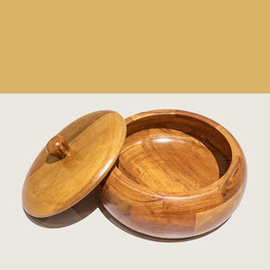 Handcrafted Wooden <b>Pot</b> for Hot Meals Eco-Friendly Heatproof Design for Serving and Storing Elegant Durable Kitchen Essential - Product Image 3