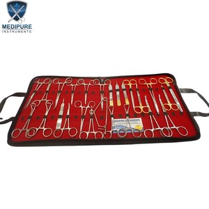 Pack complet de chirurgie des tissus mous vétérinaires, 24 pièces, ensemble d'instruments chirurgicaux réutilisables en acier inoxydable pour cliniques vétérinaires - Product Image 4
