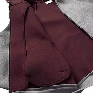 Sudadera con capucha de franela a cuadros de algodón, de doble capa, reversible, con cremallera, de peso pesado, de corte regular, estilo streetwear, oversize, con colores en contraste personalizados - Product Image 6