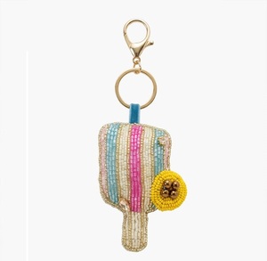 Trendy Seed Beads Beaded Embroidery <b>Keychain</b> Handmade Fashion Key Ring Beautiful Seed Beads Beaded Embroidery <b>Keychain</b> <b>Custom</b> - Product Image 1
