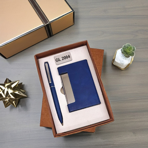 Juego de regalo de negocios de lujo Top-Demand, bolígrafo atractivo simple y tarjetero para empresas para el Día del Padre, Navidad y Pascua - Product Image 1