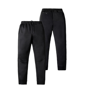 Wholesale Men's Running Jogging Pants Black Color Moisture Wicking Adult's Active Wear <b>Athletic</b> Gym Workout Pants - Product Image 3