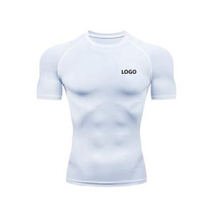 SIDDIQUI HOSINEX Servicio Personalizado OEM Camisetas de Compresión Ligeras para Hombre con Cuello Redondo, Corte Regular, Diseño Sólido - Product Image 1