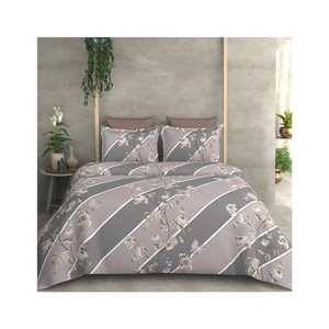 Colcha con bordado floral medio blanco y rosa 100% algodón 240gsm suave y transpirable hecho en La India ideal para la comodidad durante todo el año - Product Image 6