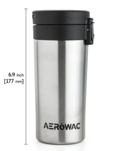 Durable stainless steel hydration bottle with comfortable carry handle secure sipping lid for outdoor travel sports and everyday - Product Image 5