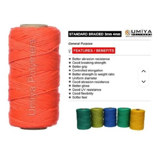 Cordon tressé fiable et polyvalent, robuste, idéal pour l'emballage, le regroupement, la navigation, le jardinage, les activités de plein air et les usages commerciaux. - Product Image 2