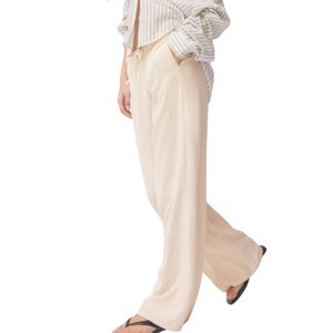 Custom Women Vintage Wide Leg Casual Pants High Elastic Ankle <b>Trousers</b> OEM ODM Wholesale Fashion Wear - Product Image 4