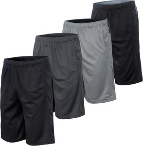 Shorts Deportivos de Malla Ecológicos para Hombre, para Gimnasio, Playa, Correr, Nadar, 100% Algodón, Casuales, de Secado Rápido, Transpirables, con Patrón Sólido, al por Mayor - Product Image 1