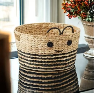 Ecowoodies Handmade Eco Friendly Rattan Wicker Traditional Glossy Finish Kids <b>Storage</b> <b>Basket</b> Living Room Single Tier <b>Toy</b> <b>Storage</b> - Product Image 3