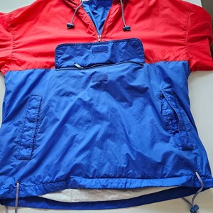 unisex Color Block <b>Red</b> Blue Windbreaker <b>Hooded</b> Anorak <b>Jacket</b> Pullover Outdoor Waterproof Windproof Windbreaker Hoodies <b>Jackets</b> - Product Image 4
