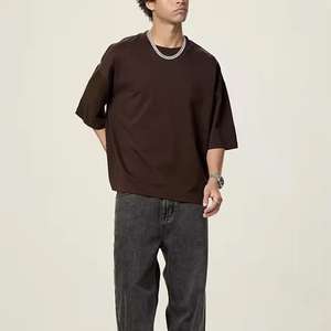 Camisetas Personalizadas de Alta Calidad para Hombre, Corte Cuadrado, Estilo Oversize, Lavado Ácido, 100% Algodón, Tejido de Lana Peinada, Ecológicas y Transpirables - Product Image 2