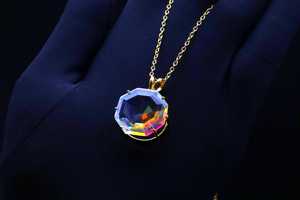 Colgante de Topacio Místico, Plata de Ley 925, Chapado en Oro de 14K, Certificado IGI, Hecho a Mano, Joyería Clásica, Regalo - Product Image 6