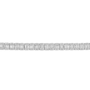 กำไลเทนนิสประดับเพชรโมอิสซาไนต์เต็มวง ดีไซน์หรูหรา วัสดุเงินแท้ S925 ของขวัญเครื่องประดับสุดหรูสำหรับงานแต่งงาน - Product Image 3